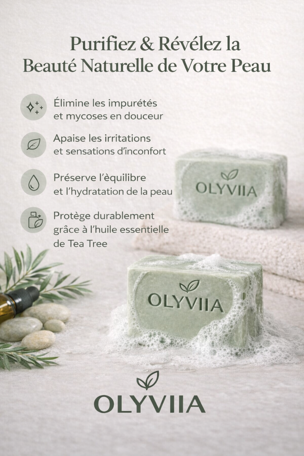 Savon Anti-Mycose Naturel OLYVIIA