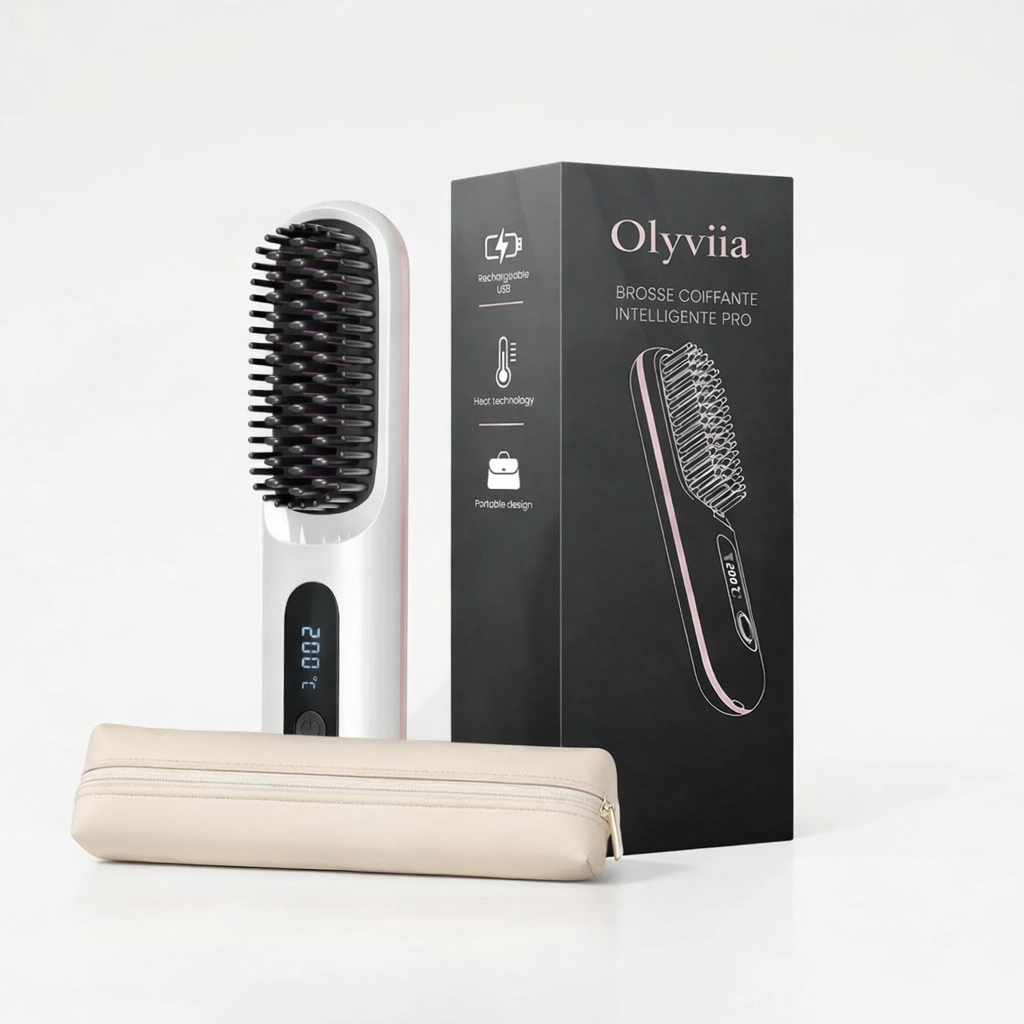 La PREMIÈRE brosse coiffante intelligente pour cheveux courts