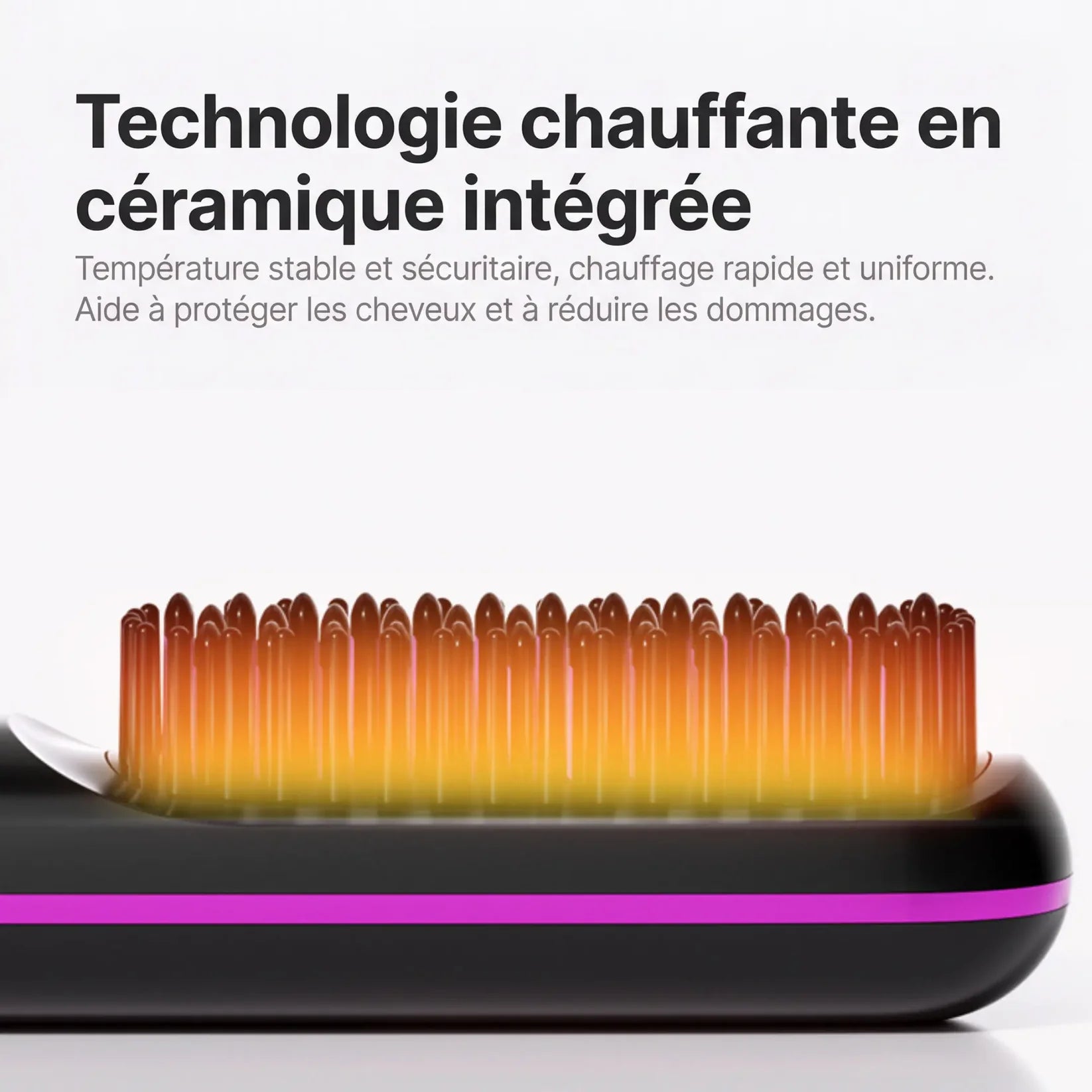 La PREMIÈRE brosse coiffante intelligente pour cheveux courts