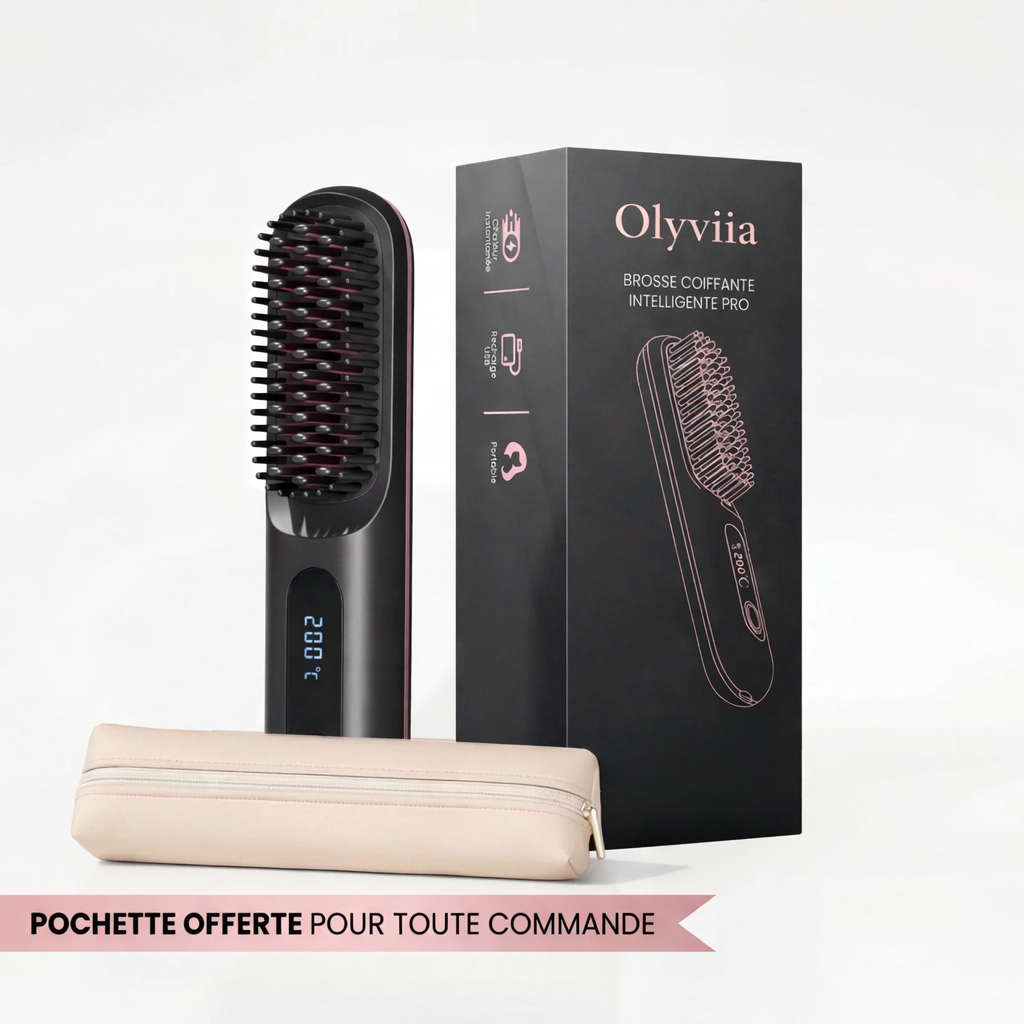 La PREMIÈRE brosse coiffante intelligente pour cheveux courts
