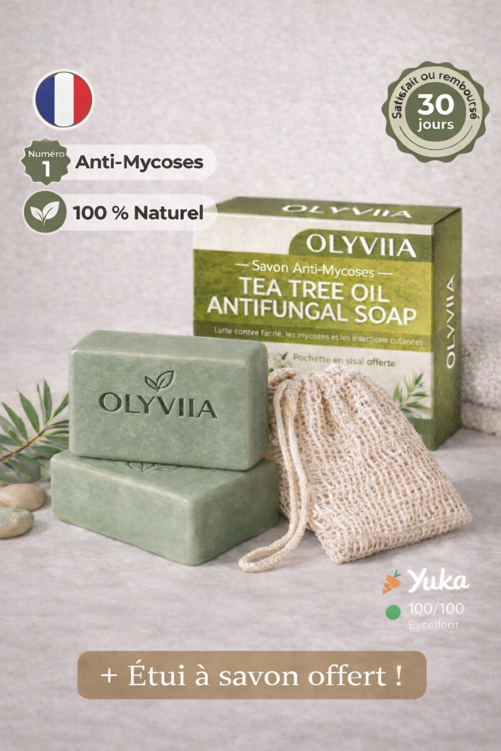 Savon Anti-Mycose Naturel OLYVIIA