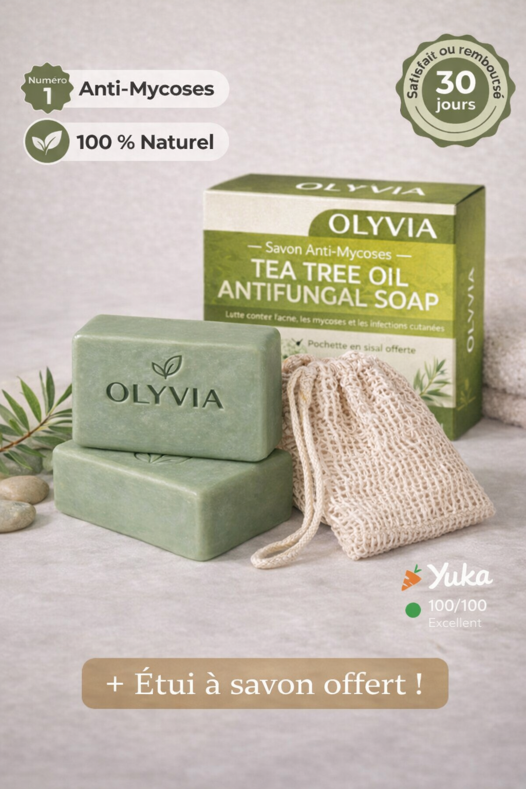 Savon Anti-Mycose Naturel OLYVIA