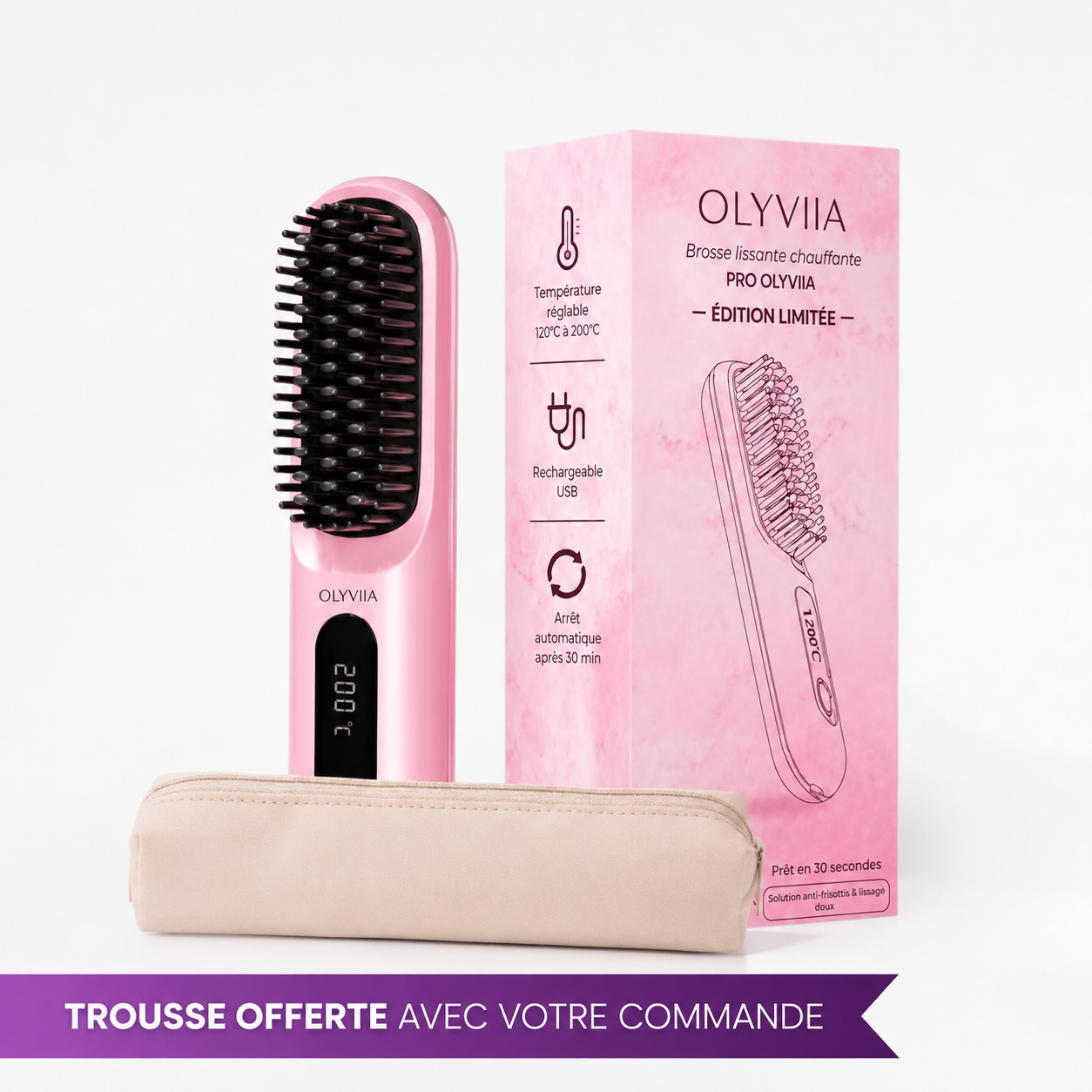 La PREMIÈRE brosse coiffante intelligente pour cheveux courts