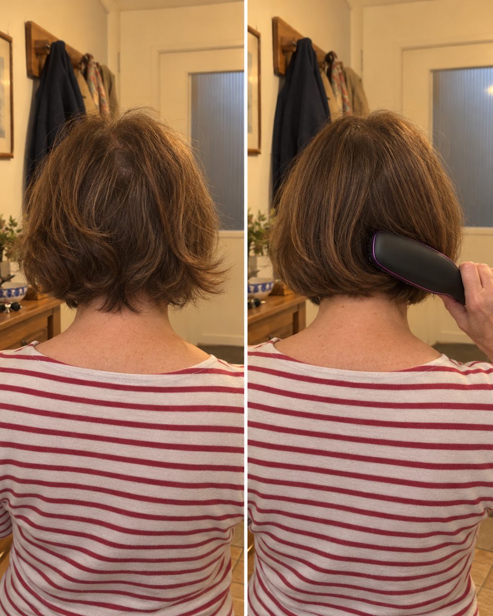 Avant / après brosse lissante Olyviia 02