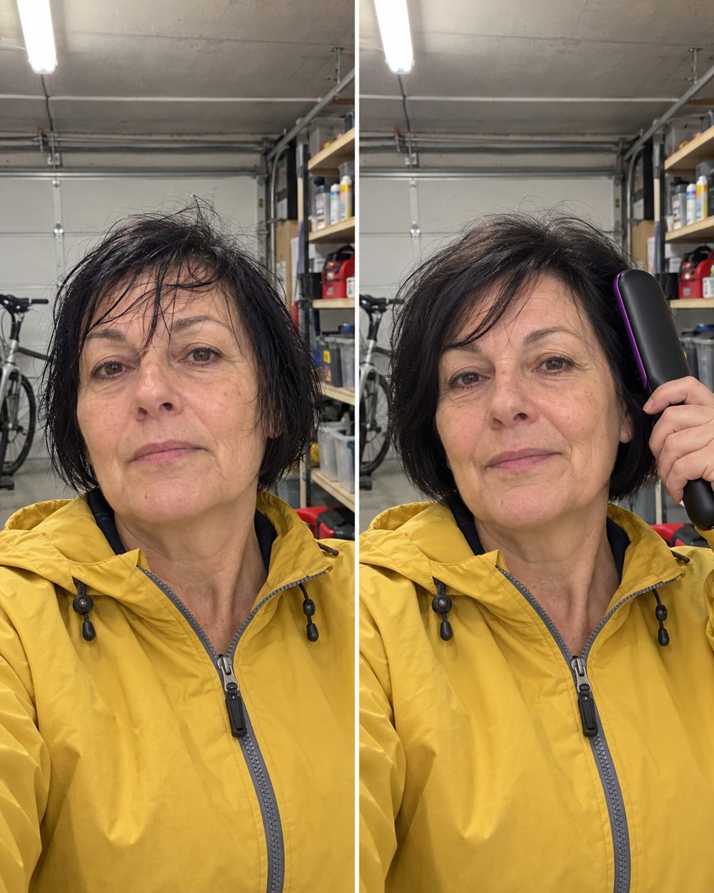 Avant / après brosse lissante Olyviia 04