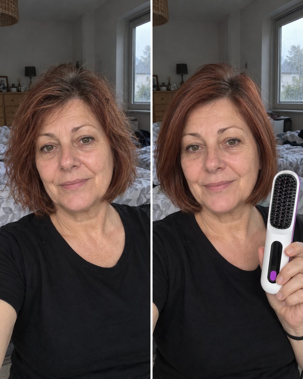 Avant / après brosse lissante Olyviia 07